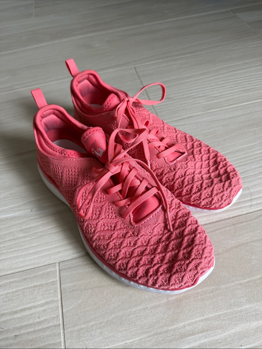 Women's Coral Knit Lace-Up Sneakers